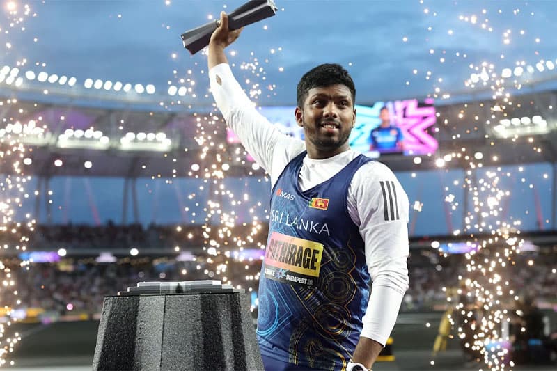 බුඩාපෙස්ට් පිටියේ රුමේෂ්ගෙන් මීටර් 91ක සුපිරි ලෝක ජයක්