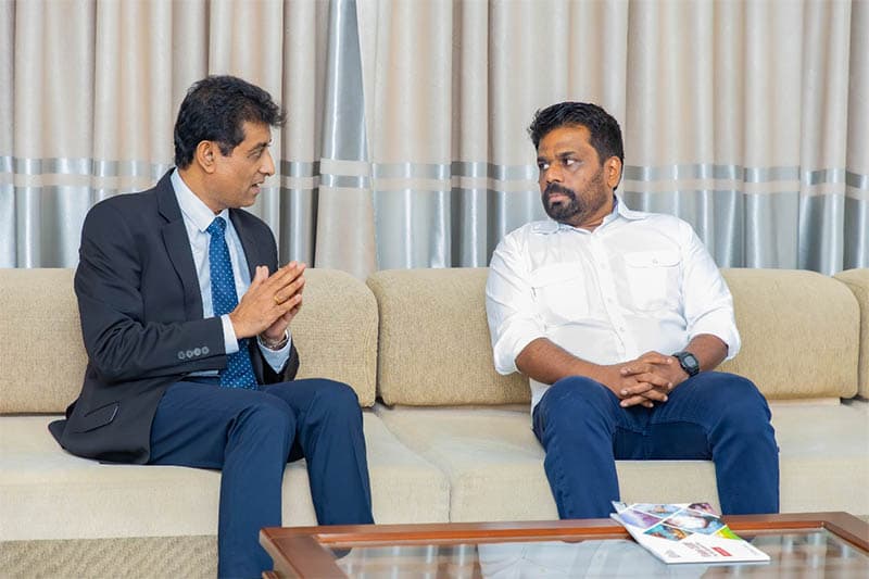 අනුර සහ ලංකා වාණිජ මණ්ඩල සභාපති අතර හමුවක්