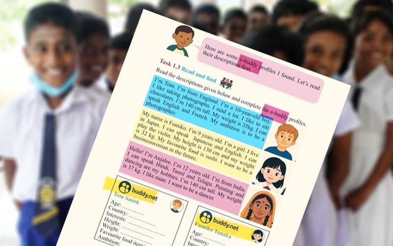 6 වසරේ ඉංග්රීසි පොතේ අවුල! - බිලියන ගණනක මුළු අධ්යාපන ප්රතිසංස්කරණයම 2027ට කල් දමයි