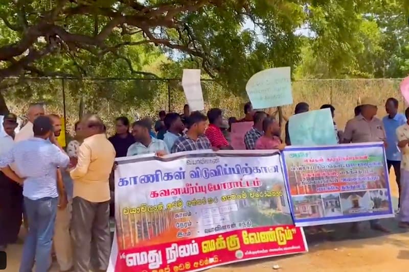 උතුරේ වාඩිලාගත් හමුදාවෙන් ඉඩම් මුදා ගැනීමේ අරගලය තවත් පැතිරෙයි