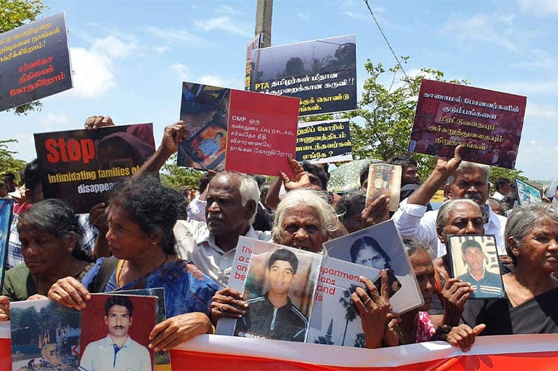 ආණ්ඩුව ජාත්යන්තර අධිකරණයට ගෙනයන ලෙස ඉල්ලා උතුරු නැගෙනහිර පෙළපාලි