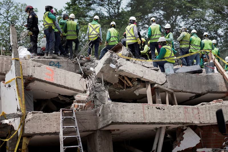 කොලොම්බියාවේ ප්රබල භූමිකම්පාවෙන් මියගිය ගණන 290 ඉක්මවයි