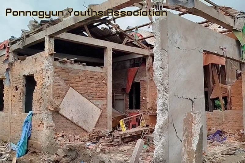 මියෙන්මාර හමුදා ගුවන් ප්රහාරයකින් පාසල් ළමුන් 19ක් ජීවිතක්ෂයට