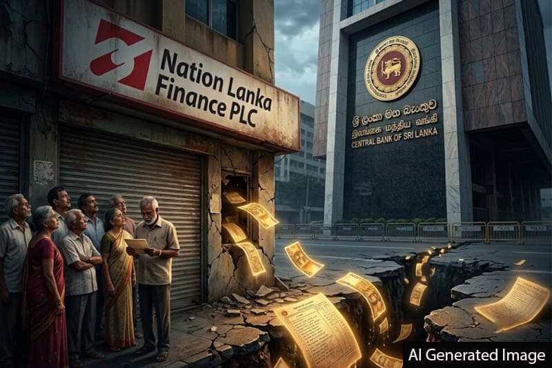 'නේෂන් ලංකා කඩා වැටෙයි!' - මූල්ය ක්ෂේත්රයේ නියාමන පාලනය ගැන බරපතළ වාදවිවාද යළි කරළියට: තැන්පත්කරුවන්ගේ සල්ලිවලට මොකද වෙන්නේ?