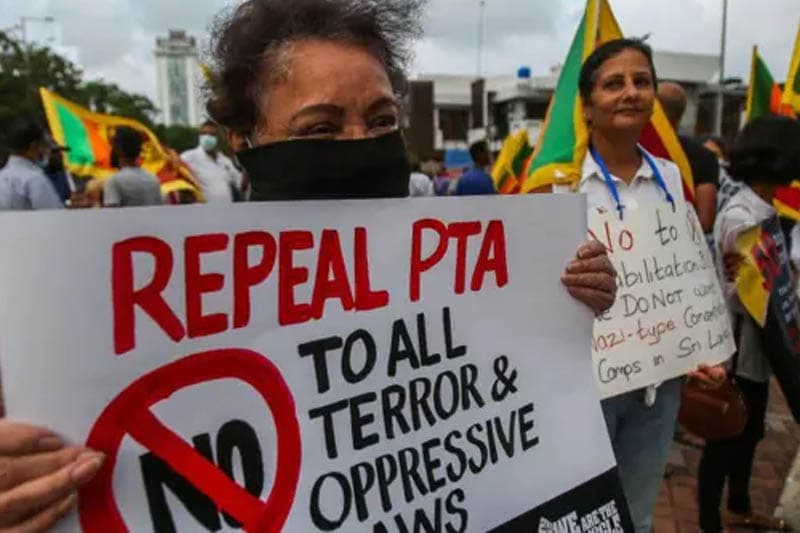 ත්රස්තවාදය වැළැක්වීමේ පනත වහා අහෝසි කරනු! - 'සාධාරණ සමාජයක්' රජයෙන් ඉල්ලයි