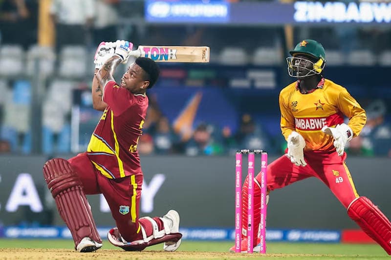 ශිම්රෝන් හැට්මයර්ගේ විනාශකාරී පිතිහරඹය මැද කොදෙව්වෝ ලකුණු 107කින් සිම්බාබ්වේ පරදවති