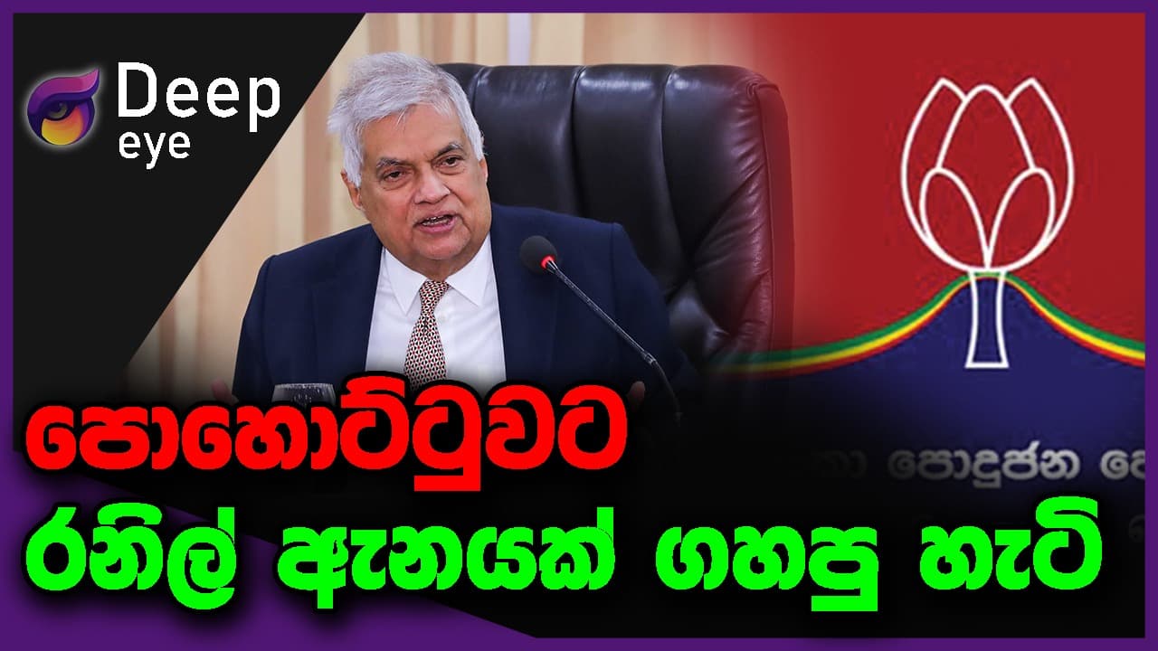 පොහොට්ටුවට රනිල් ඇනයක් ගහපු හැටි | DEEP EYE | The Leader TV