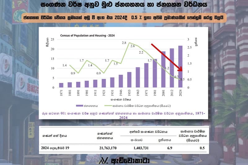 රටක ජනගහන වර්ධන වේගය අඩු වුණාම මොකද වෙන්නෙ?