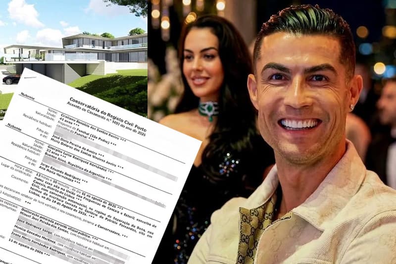 රොනාල්ඩෝ - ජෝජීනා විවාහයේ ආන්දෝලනාත්මක 'දේපළ ගිවිසුම' එළියට
