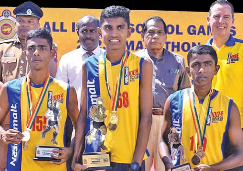සමස්ත ලංකා පාසල් ක්රීඩා නෙස්ලේ අර්ධ මැරතන් ජයග්රාහකයා රත්නපුර විද්යාරාජ විදුහලෙන්