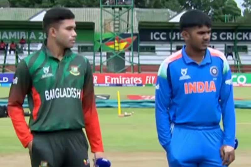 19න් පහළ ලෝක කුසලානය: ඉන්දියා සහ බංග්ලාදේශ නායකයින් අතට අත දීම ප්රතික්ෂේප කරති