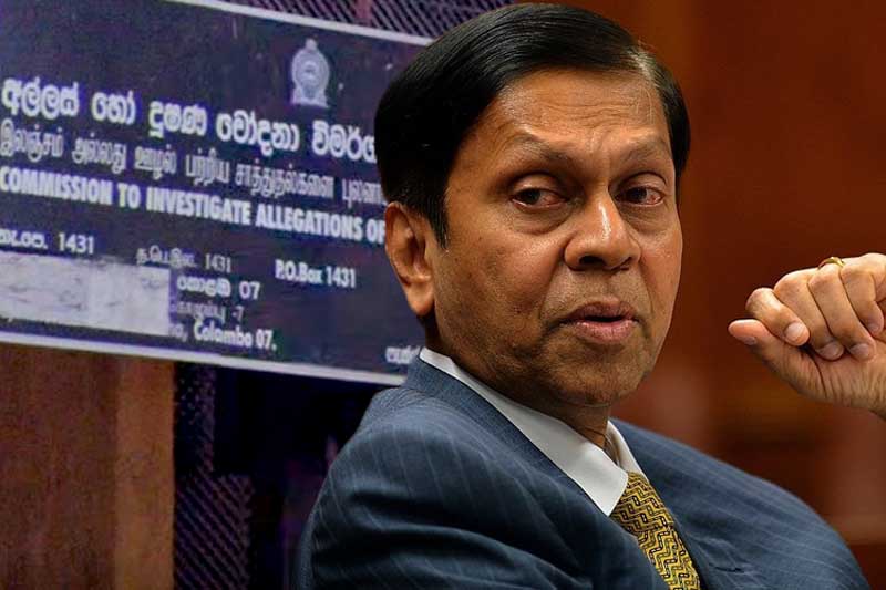 කබ්රාල් 'නිදොස් කොට නිදහස්' නැත ! ; අල්ලස් හෝ දූෂණ චෝදනා කොමිසමෙන් නිවේදනයක්