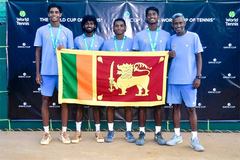 කුවේටය පරදා ශ්රී ලංකාවට ඩේවිස් කුසලාන ටෙනිස් තෙවැනි කොටසට උසස් වීමක්