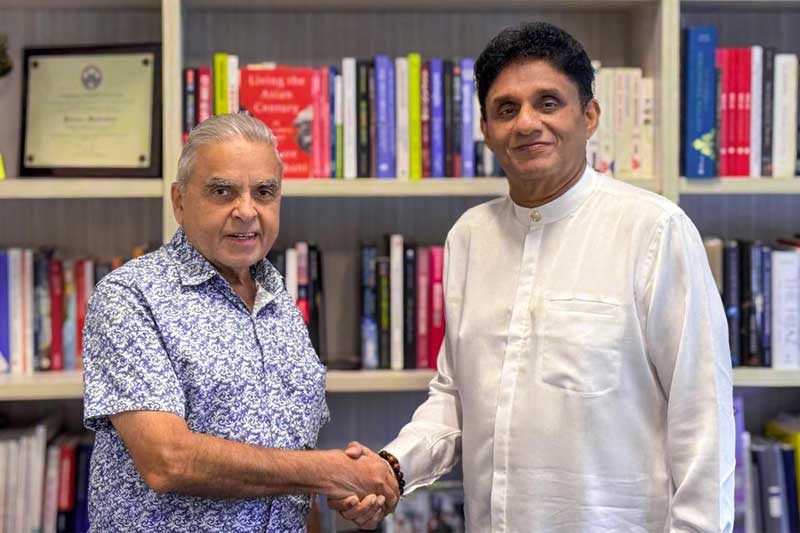 සජිත් ප්රේමදාස සහ කිෂෝර් මහබුබානි අතර සිංගප්පුරුවේදී සුවිශේෂී හමුවක්