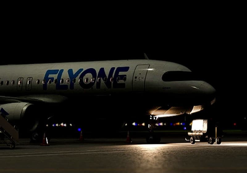 මොල්දෝවා සිට FlyOne Airlines පළමු ගුවන්යානාව මත්තලට