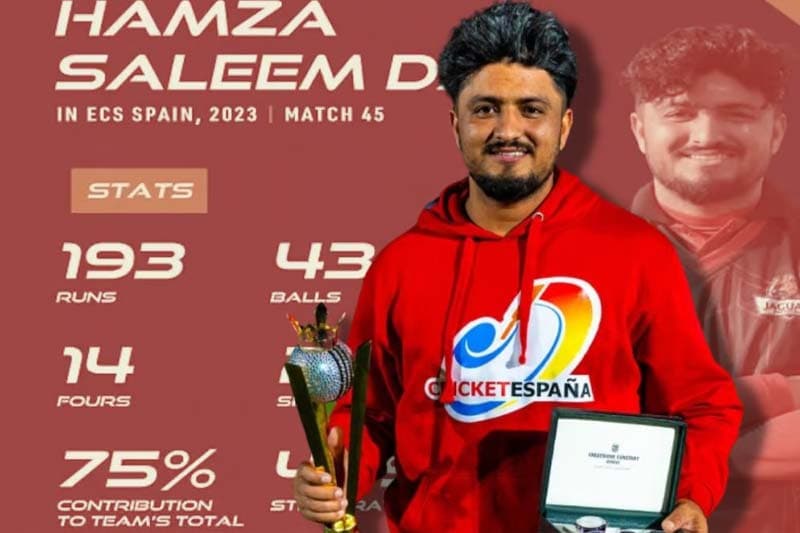 පන්දු 43කින් ලකුණු 193ක නව T10 වාර්තාවක්
