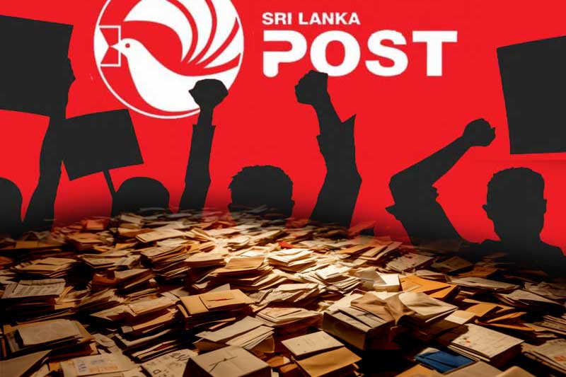 තැපැල් සේවක වෘත්තීය සමිති 22ක් 'අඛණ්ඩ වර්ජනයක': ලිපි ලක්ෂ 5ක් තැපෑලේ ගොඩ ගැසෙයි