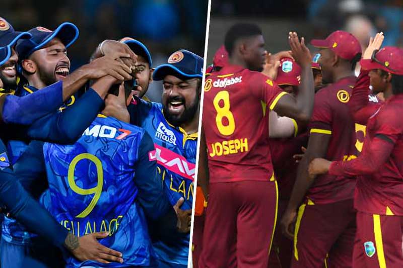 ODI 3, T20 3, Test 2: ශ්රී ලංකා ක්රිකට් කණ්ඩායම බටහිර ඉන්දීය කොදෙව් සංචාරයක