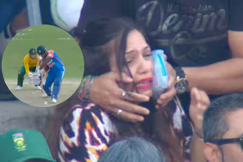 ඉන්දියාවේ සන්ජු සැම්සන්ගේ හයේ පහරෙන් නරඹන්නෙකුට තුවාල