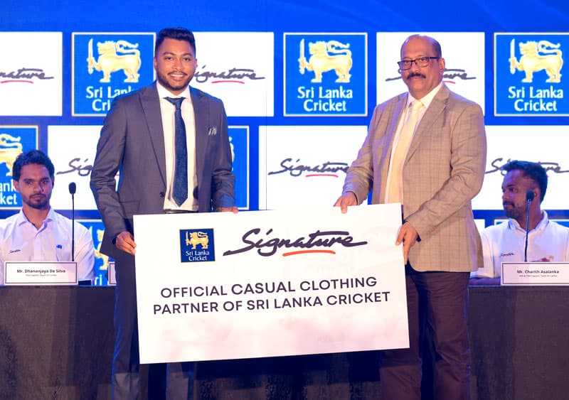 Signature: ශ්රී ලංකා ක්රිකට් කණ්ඩායමේ ‘නිල ඇඳුම් අනුග්රාහකයා’