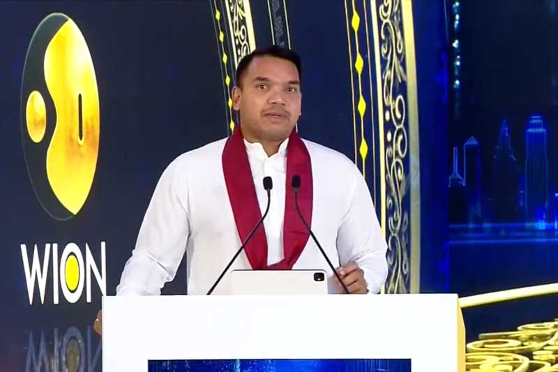 ඉන්දියන් සාගරය ශිෂ්ටාචාර අතර පාලමක් විය යුතු බව නාමල් ඉන්දියාවේදී කියයි
