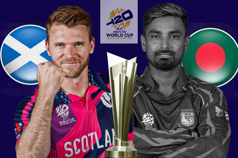2026 T20 ලෝක කුසලානය: බංග්ලාදේශය වෙනුවට ස්කොට්ලන්තය එයි