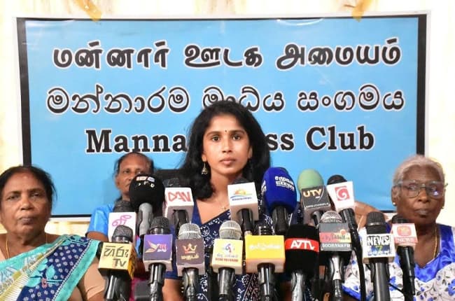 යාපනයට ආ OMP කාර්යාලයට විරෝධතා පෑ දෙමළ මාතාවන්ට පොලිස් හිරිහැර