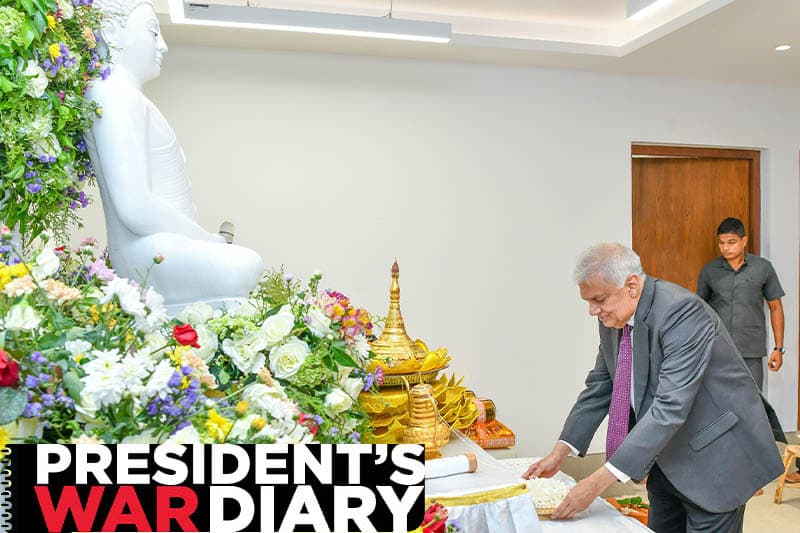 President's War Diary : රනිල් විවෘත කළේ මැතිවරණ කාර්යාලයක් ද? දේශපාලන කාර්යාලයක් ද?