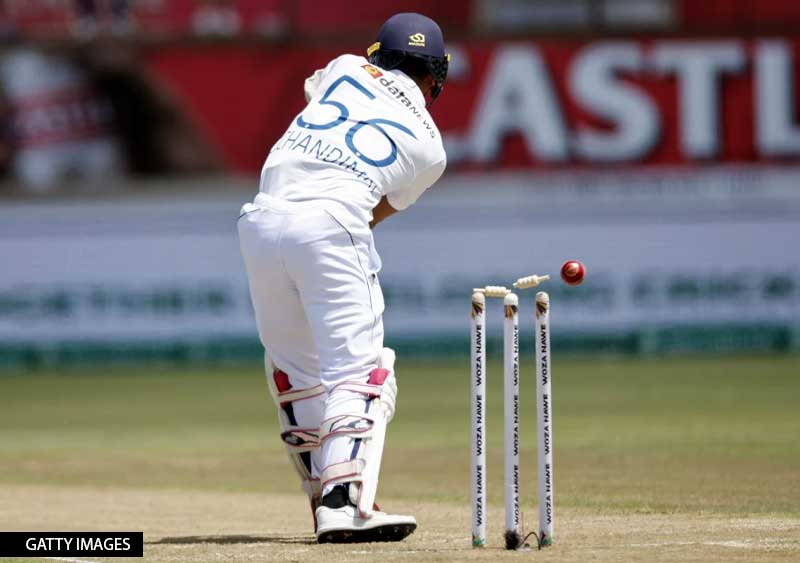 ශ්රී ලංකා කණ්ඩායමේ පළමු ඉනිම පන්දු වාර 13.5කට සීමා වෙයි: බින්දු 5ක්
