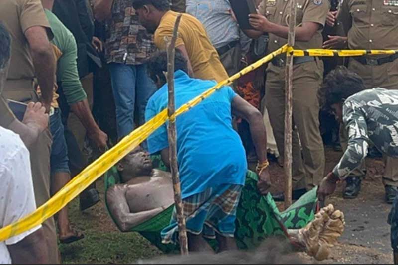 වන්නියේ හමුදා කඳවුරකට ගිය දෙමළ පියාගේ සිරුර වැවේ පාවෙයි
