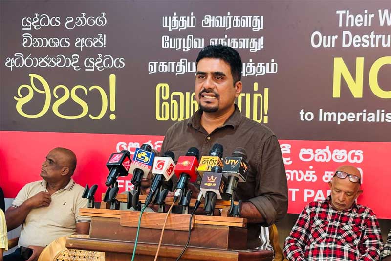 'යුද්ධය හමුවේ නිහඬවීම යනු එහි කොටස් කරුවන් වීම හා සමානයි' - පෙරටුගාමී සමාජවාදී පක්ෂය