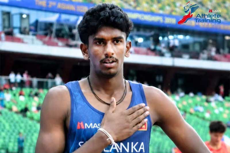 වසර 26ක ශ්රී ලංකා මළල ක්රීඩා සාපය ඉවරයි! අයෝමාල් පෙරේරා ජාතික වාර්තාවක් සමඟ රිදී පදක්කමක් දිනයි