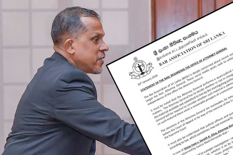 නීතිපතිගේ ස්වාධීනත්වයට හානි නොකරනු ! - ශ්රී ලංකා නීතිඥ සංගමය
