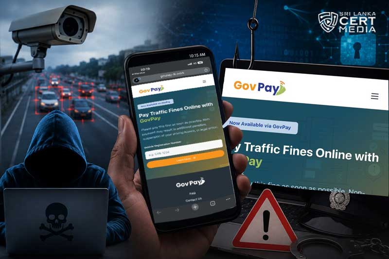 CCTV දඩ මුවාවෙන් සයිබර් වංචාවක් - CERT වෙතින් අනතුරු ඇඟවීමක්!