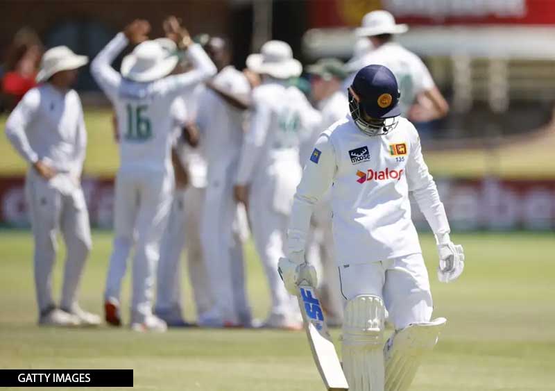 දකුණු අප්රිකාව සමග දෙවන තරඟය - ශ්රී ලංකාවට ලකුණු 109ක පරාජයක්: ශූරතා සිහිනයට කුමක් වෙයි ද?