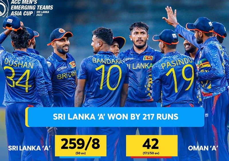 ශ්රී ලංකා A කණ්ඩායමට විශිෂ්ට ජයක් - අවසන් පූර්ව වටයට
