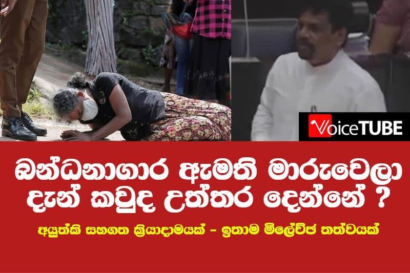 බන්ධනාගාර ඇමති මාරුවෙලා දැන් කවුද උත්තර දෙන්නේ ? - 09 දෙනෙක් ඝාතනය කරලා මේක ඉතාම මිලේච්ඡ තත්වයක්