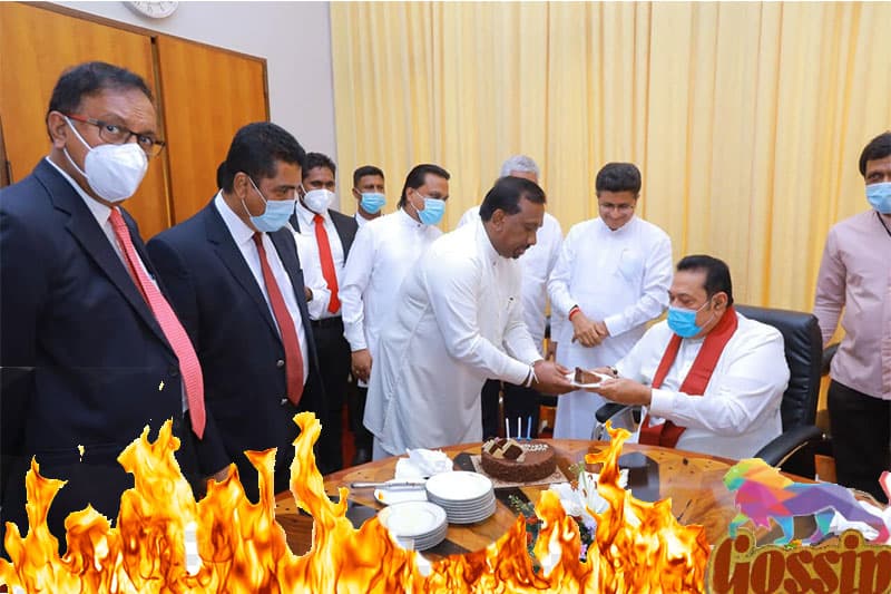 කේක් කැපිල්ල අගමැතිට ඇනයක් වෙලා !