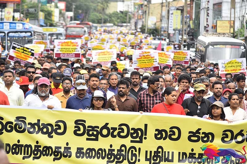 'අරගලය' ඉතාම නරක විදිහට බලපෑවෙ ජවිපෙට - (චින්තන ධර්මදාස)