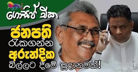 ජනපති රැකගන්න අරුන්දික බිල්ලට දීමේ සූදානමක්!