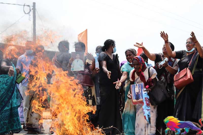 දෙමළ කාන්තා විරෝධය හමුවේ උතුරේ අගමැති සැලසුම් අඩාලයි