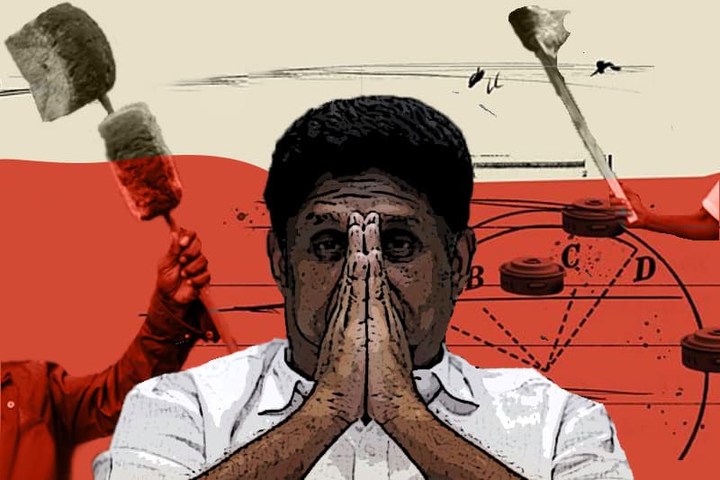 ජාතික ආපදාවට දේශපාලන බිම් බෝම්බ ඇටවීම -(චන්ද්රසිරි සෙනෙවිරත්න)