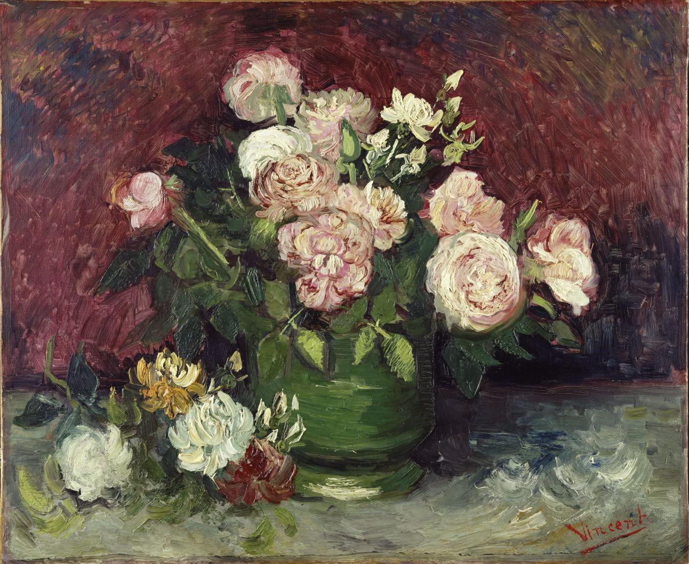 for flowers van gogh blog post only vincent van gogh roses and peonies.16079272252188540622