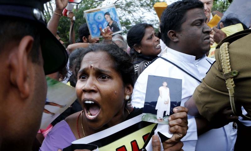 Tamil protest abductions