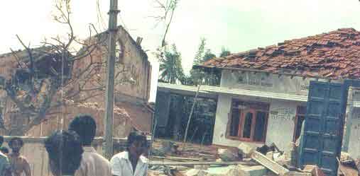 tamil homes bombed by sri lankan air force