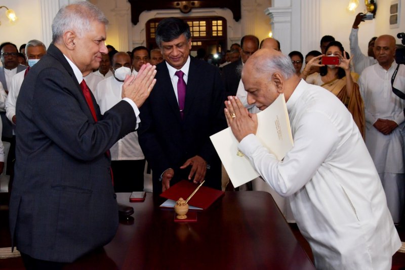Sri Lankas unpopular new president names unpopular politician as new PM