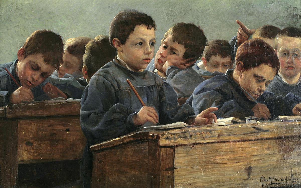 1200px P L Martin des Amoignes In the classroom 1886