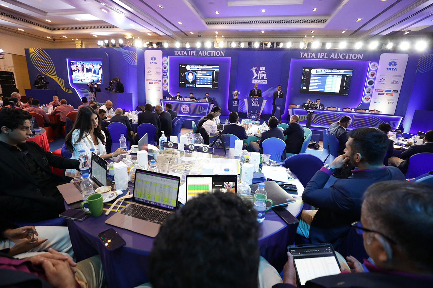 General view during day one of the TATA Indian Premier League Player Auction held at the ITC Gardenia hotel in Bengaluru on the 12th February 2022Photo by Arjun Singh / Sportzpics for IPL