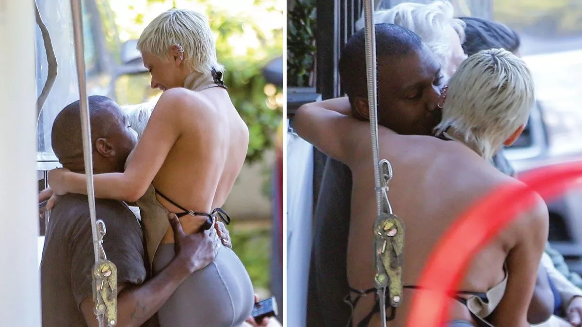 0 PAY MAIN Kanye West and his new wife get cosy as they enjoy a lunch date in LA.jpg