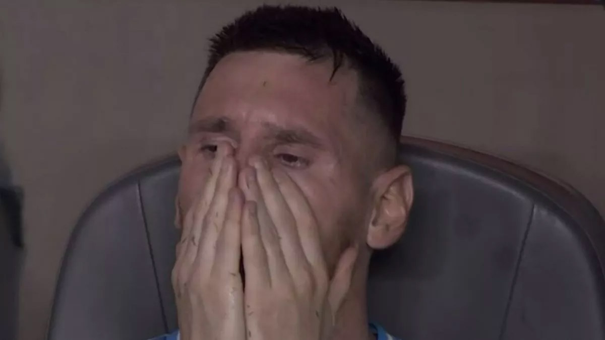 messi cry